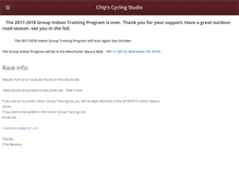 Tablet Screenshot of chipscyclingstudio.com